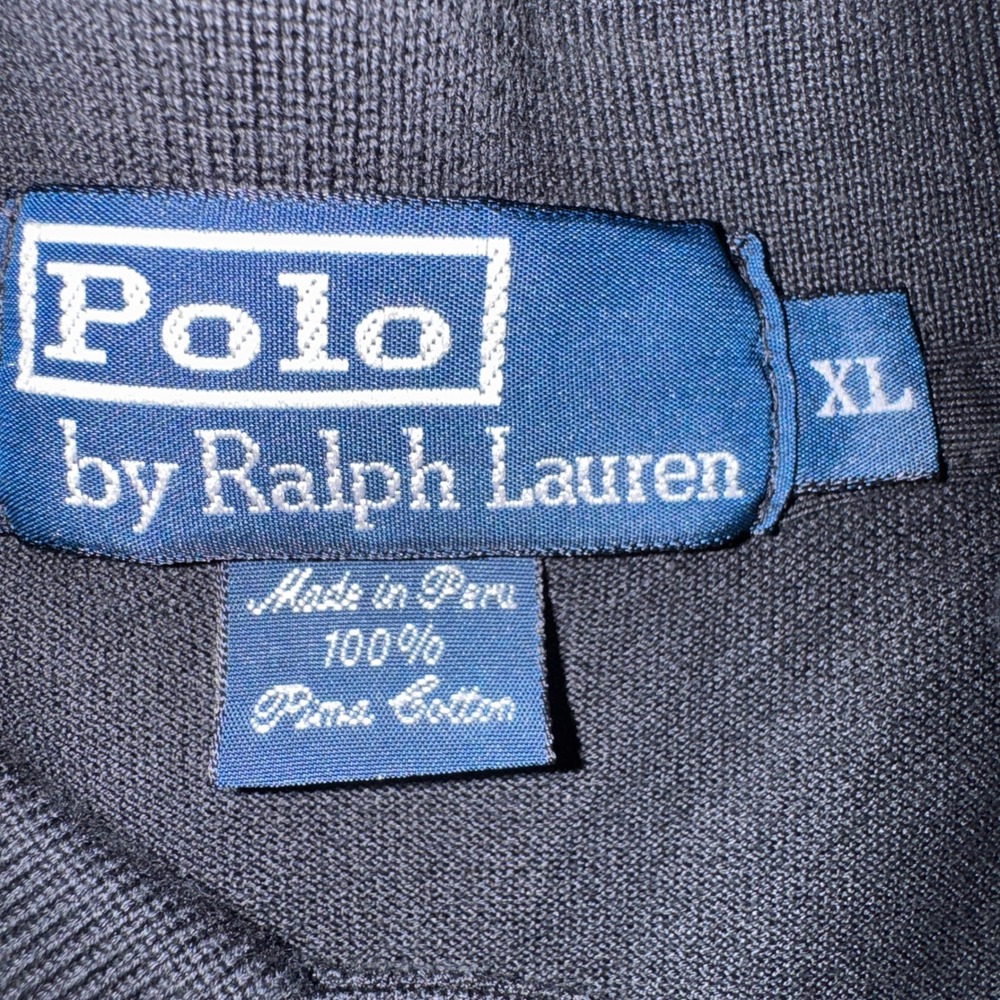 Polo Ralph Lauren Mens XL Black Pima Cotton Short Sleeve Polo Shirt Pony Logo - Picture 5 of 11